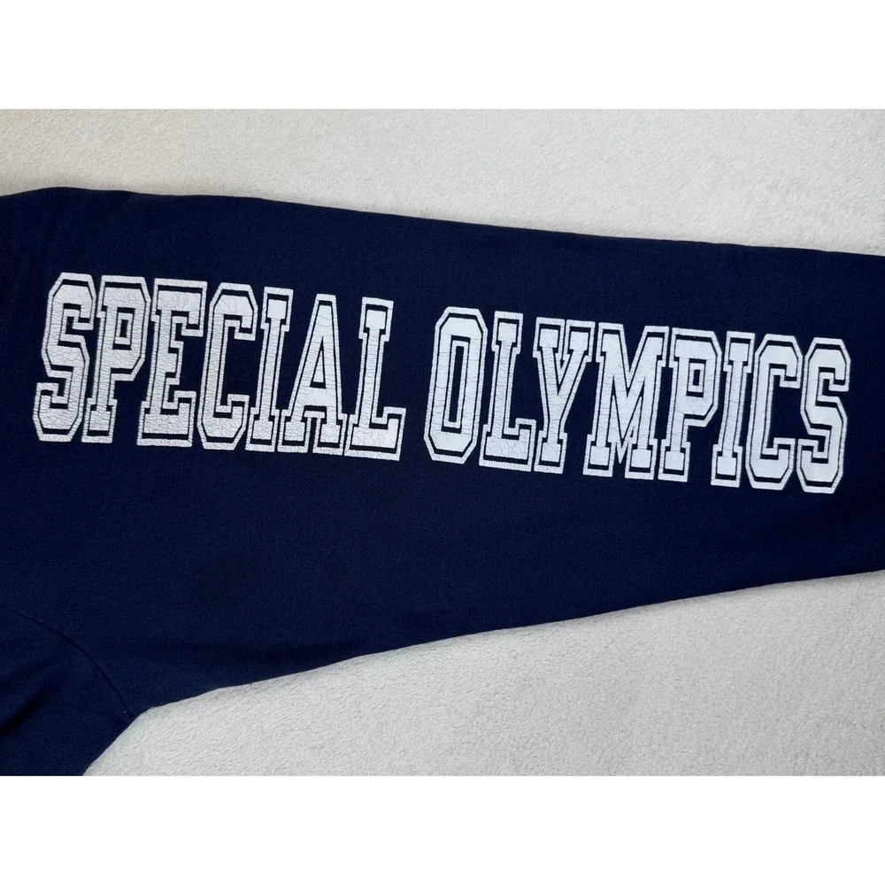 Vintage Champion Special Olympics Navy Blue Sweatpants Large Made in‎ Mexico Y2K